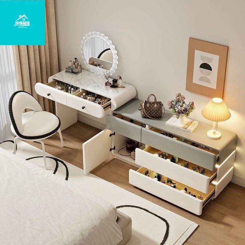 奶油风易梳台卧室家用2PGX025梳年新款斗柜妆妆台一体轻简奢梳妆,电子元器件市场,其它元器件,淘宝优惠券,粉丝福利购,淘宝优惠卷