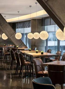 月球吊灯星计师商铺卧室圆球餐厅形灯服装球店橱窗82609吧台球月