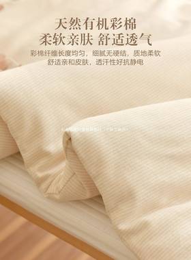 婴儿加彩棉子秋冬厚新生宝宝纯花棉床褥垫子幼儿褥园VKN儿童午睡