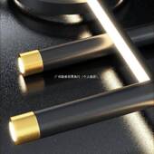 新款 全光谱护眼LED餐579厅吊网灯饭长厅灯现代字红创意一条吧台吊