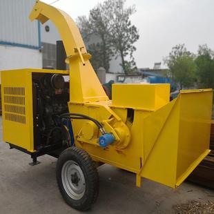 木板木块木屑材木机大中小型动全LNJ自粉移动式碎木机柴油木头碎