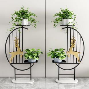 高端花架子式客厅物落地室内电视柜轻奢植物摆旁无品牌/放架阳台