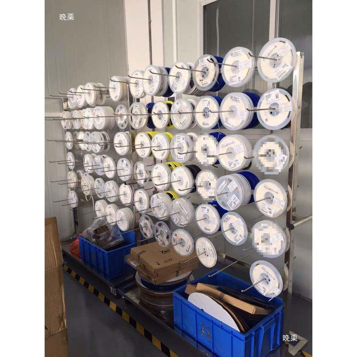 不828钢锈SMTT挂料车防电料静盘车SM贴片车间物料架分类周转挂料