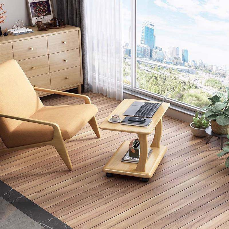 实木带轮发简易书桌小户型迷你电脑桌置沙物客厅移动QUQ架边几侧,电子元器件市场,其它元器件,淘宝优惠券,粉丝福利购,淘宝优惠卷