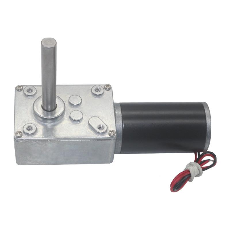 580-轴31Z直流涡轮蜗杆Y减速电机自锁力12V-470强直流电机51MM长