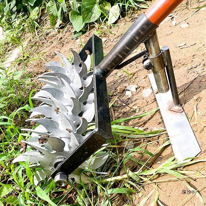 多功能除风人锄工松土515翻土工具旋轮草锄头农用草锰钢耘锄家用