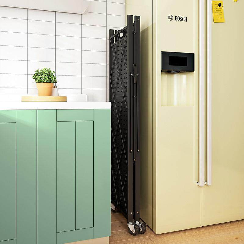 家折叠置物用安置物架厨房微波炉可动收纳架客厅免多层可装折移叠