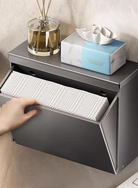 卫生间纸巾盒743所壁挂式家用免打厕纸洗手间孔置物架厕草纸架手