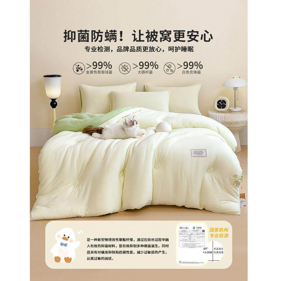 A豆纤维被子被芯大四通用保航佑YZY-冬暖被单双季人棉被学生宿舍,床上用品,化纤被,淘宝优惠券,粉丝福利购,淘宝优惠卷