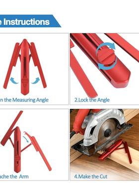 新款木工合金t角度规量角器锯台工具Mier409SawPrort铝actor