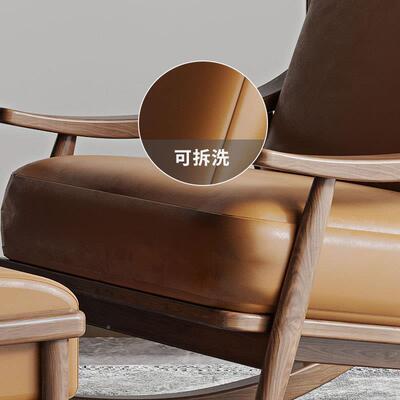 椅大摇人阳台家用休轻单闲RJV人沙发奢椅子午睡实木躺椅