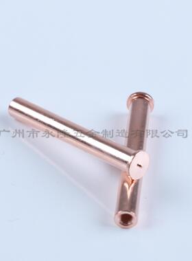 GBI90螺2.3(T)储能焊螺接母Φ6/M4铁镀铜种焊母内6螺纹