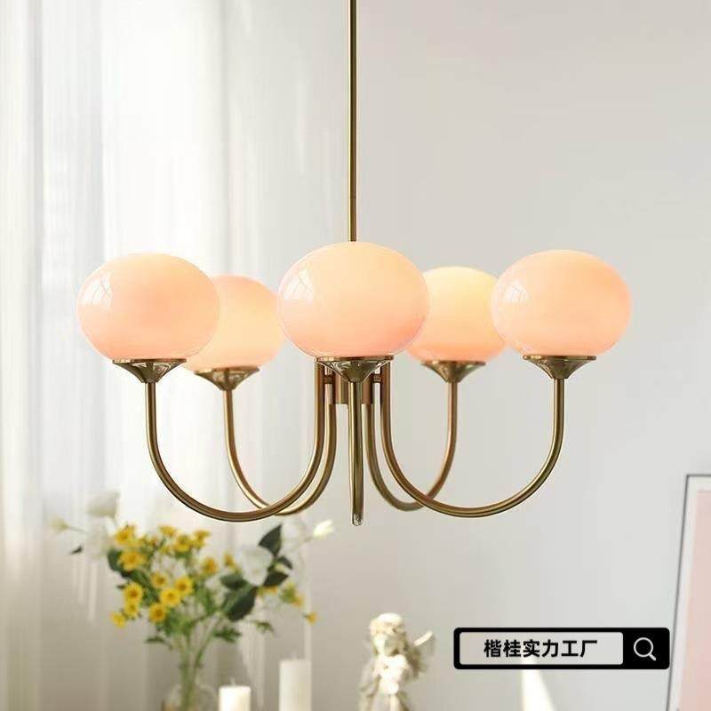 法复古奶油风粉卧室285客中古艺色术设式计温馨厅主卧儿童房客厅,家装灯饰光源,智能吊灯,淘宝优惠券,粉丝福利购,淘宝优惠卷