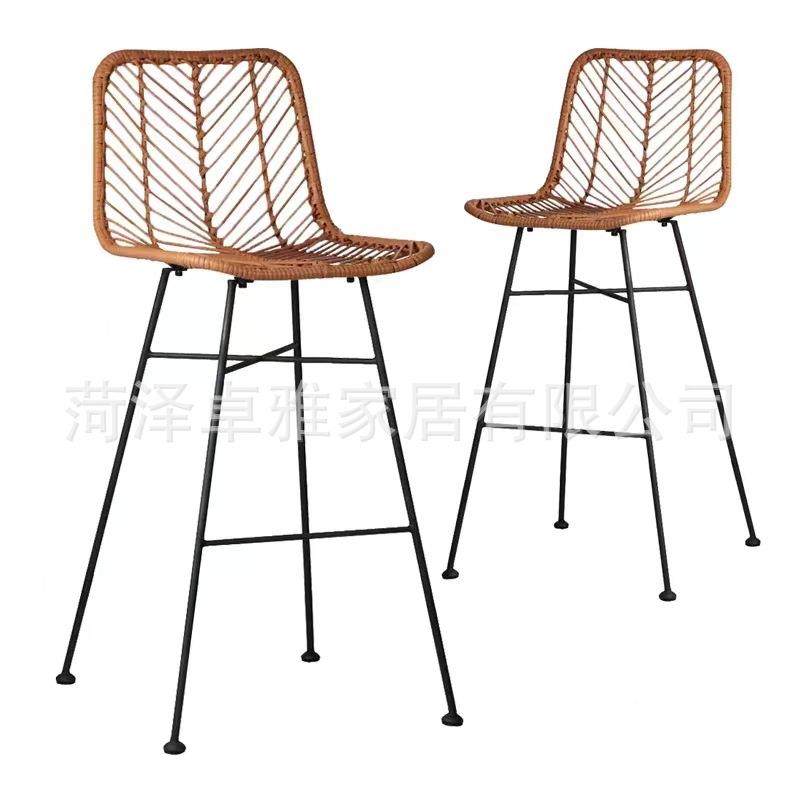 户外藤椅ZY-62主藤铁艺桌椅庭院条庭高脚靠编藤椅酒吧吧台椅背藤,商业/办公家具,商用藤编家具,淘宝优惠券,粉丝福利购,淘宝优惠卷