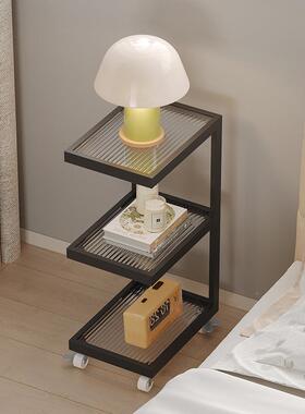 头奶油风床柜替代型迷你超窄夹缝置物架约现代简卧室床头边WJC小