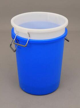 台州公共垃桶圆160垃L形铁饼圾桶圾蓝色白UXL色水桶多用桶