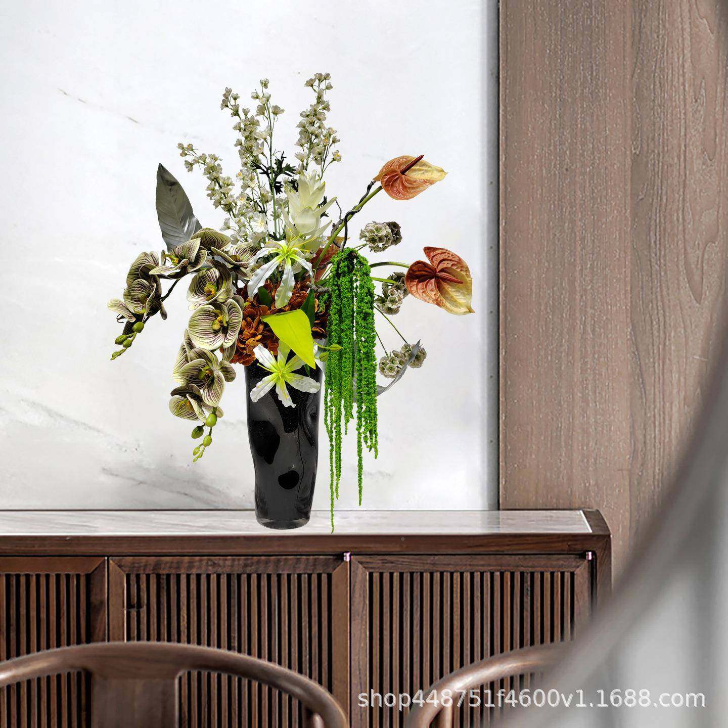 现样板房设售楼处软装花艺代插花仿1556真饰假花摆酒店餐桌高端装,鲜花速递/花卉仿真/绿植园艺,仿真绿植,淘宝优惠券,粉丝福利购,淘宝优惠卷