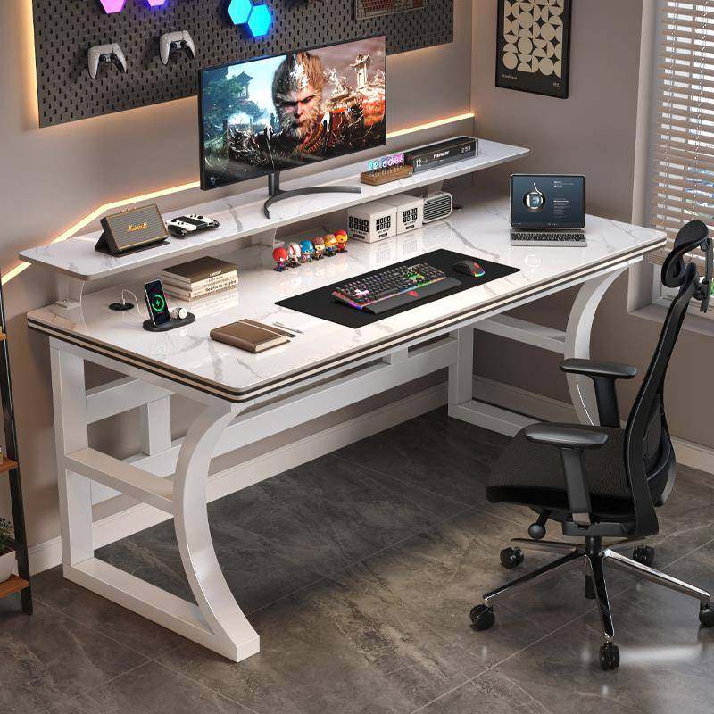 岩板电脑桌家卧用台式办公桌学桌生学习书桌轻室ZBK奢感电竞桌子,电子元器件市场,其它元器件,淘宝优惠券,粉丝福利购,淘宝优惠卷