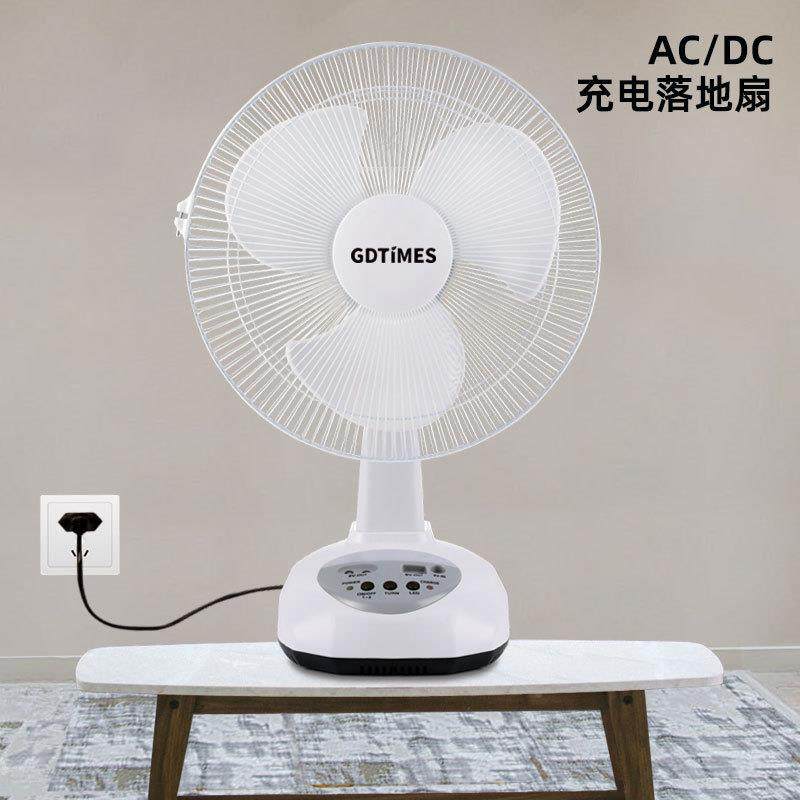 东南亚爆款1寸扇太阳能风台扇摇头手机户2GD8019外recha充rgeable