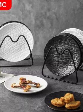 日本JSMC陶瓷吐骨碟收纳架家用骨头碟餐桌垃圾渣盘桌面盘碟小碟