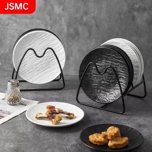 日本JSMC陶瓷吐骨碟收纳架家用骨头碟餐桌垃圾渣盘桌面盘碟小碟