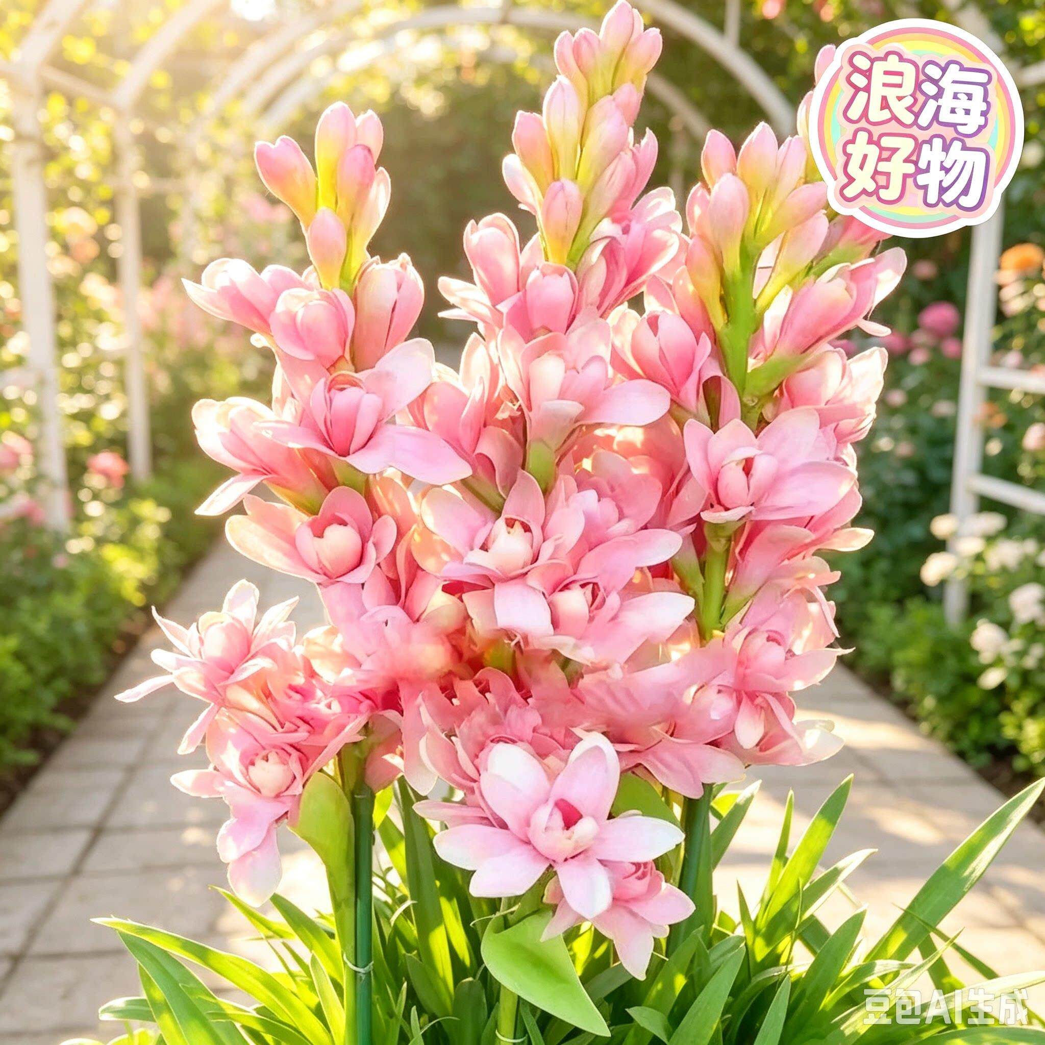 【对版型重瓣浓香】重瓣晚香玉种球阳花卉庭院台19201盆栽HQ