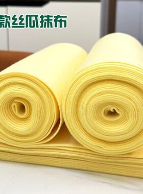 新款加厚丝瓜抹布黄色清洁布家用无痕洗碗布厨房抹布易不掉毛不沾