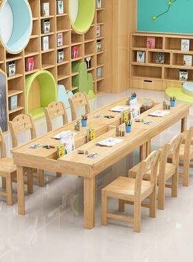 中小学馆生图馆阅读桌览专用阅读桌幼儿园阅绘本家ZWU用阅书读书