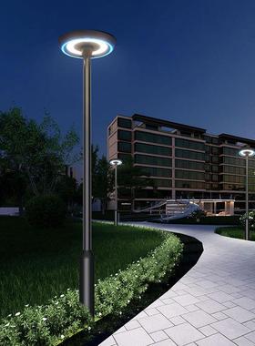 设阳计款4米形28155路灯圆太能庭灯别院墅小区高杆庭院灯户外景观