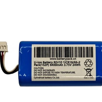 RDJ10 3.75V 6400mAh 24Wh Li-ion Battery 6线插头 可充电电池组