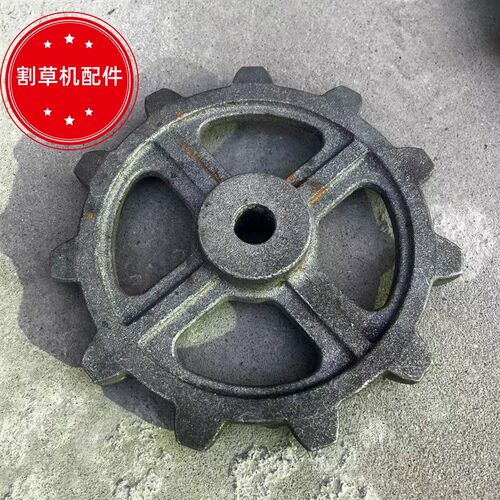 小型割草机底盘配件行走驱动齿支撑承重轮涨紧轮150橡胶履带通用