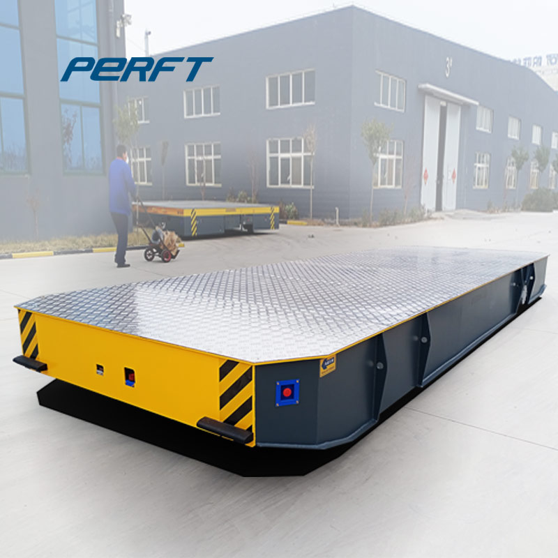 大型旋转轨道 钢材运输平板车转向平台变轨转盘 1-0T车间运输车