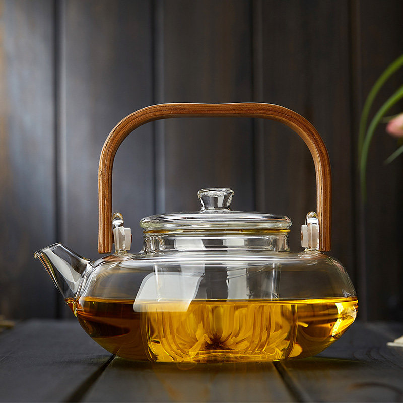 玻璃煮茶壶单壶耐热高温加厚过滤家用电陶炉烧水泡花茶器茶具套装