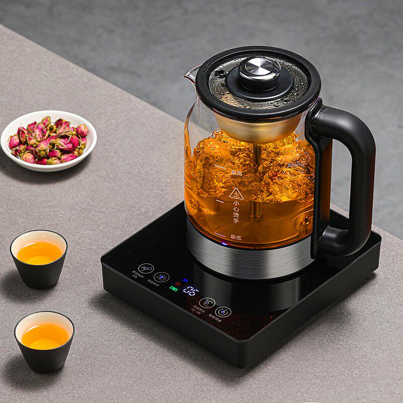 煮茶器全自动上水蒸煮一体家用电热茶炉喷淋式玻璃烧水保温泡茶壶