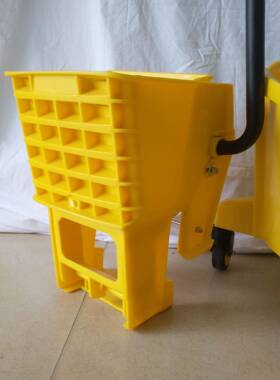 超宝单桶榨水车B-040C酒店手压式墩布挤水拖把桶清洁车榨水车24L