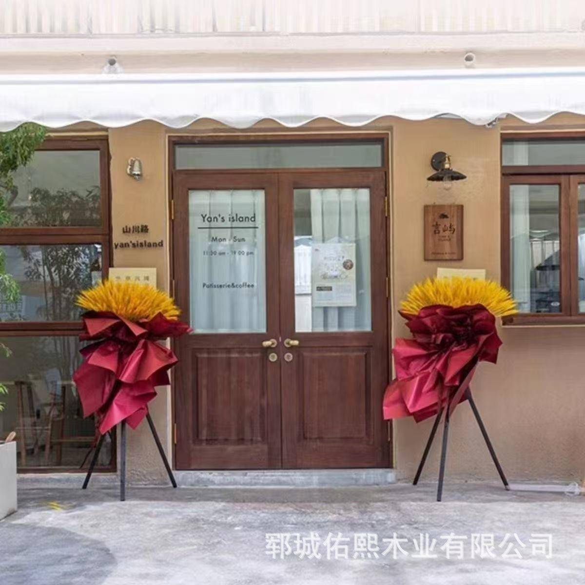 老榆木门窗折叠推拉窗酒店民宿上翻窗原木复古门卧室单开门