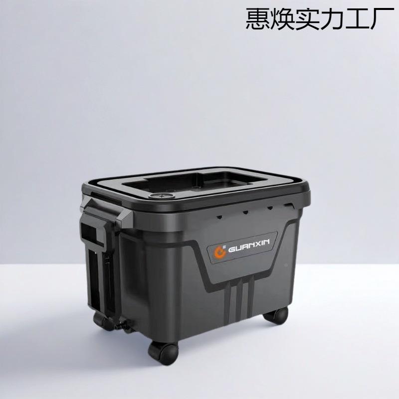 新款水桶箱车载多功能超轻大功351容移动水拉杆式户外多能移动水