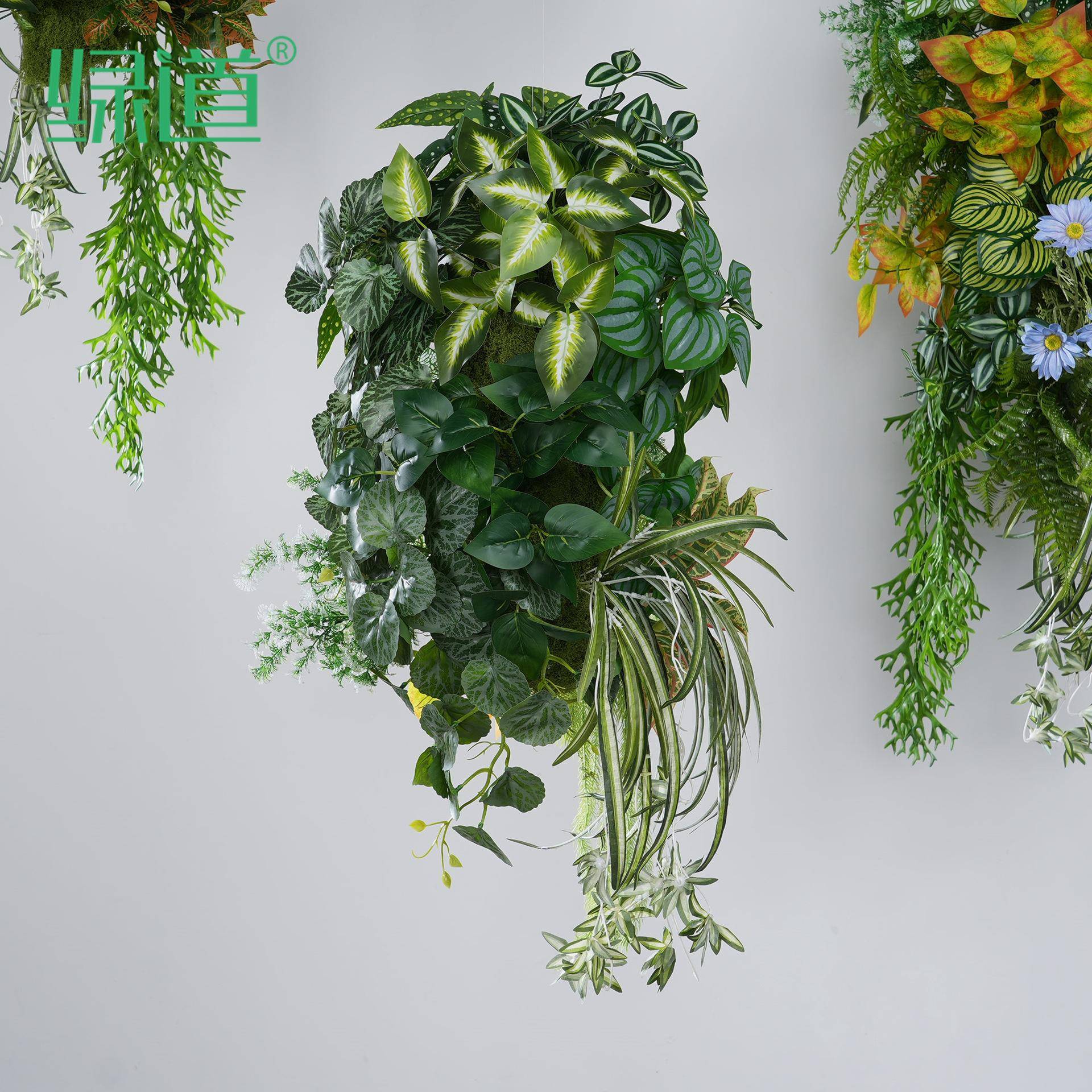 【悬浮花艺ABCD款】仿真绿植造景垂吊悬浮轻奢酒店餐厅吊挂装饰