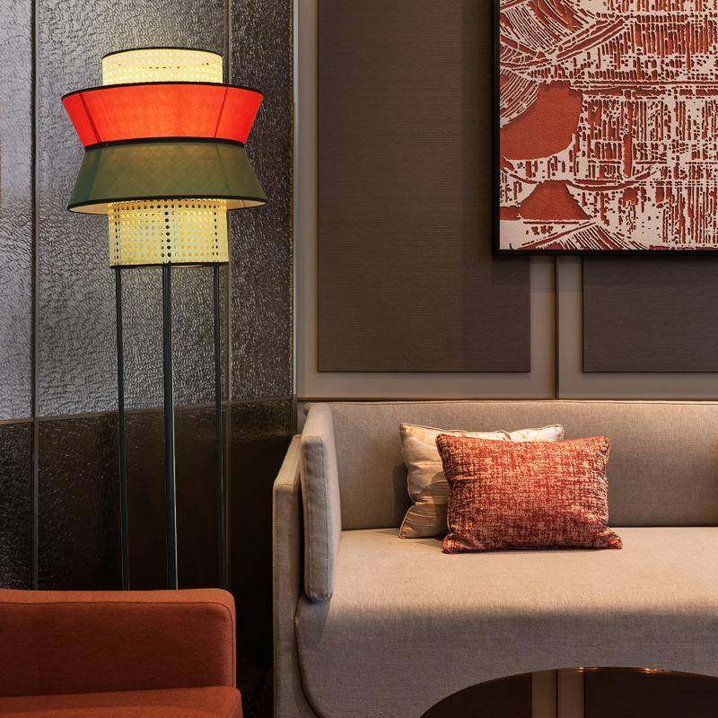 现代中式落地灯日式铁艺落地台灯客厅卧室走廊包厢LED立式落地灯