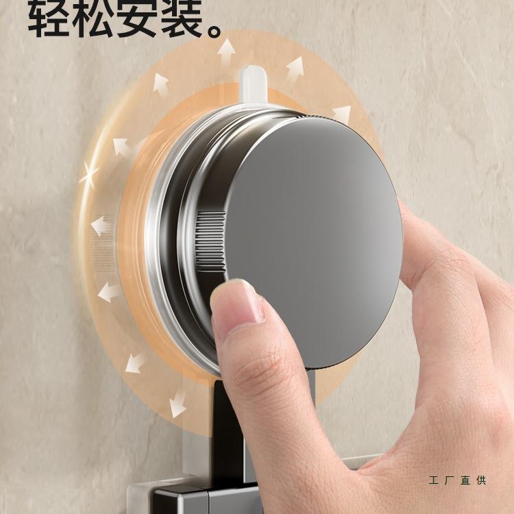 卫生间吸盘毛巾架浴室挂钩壁挂免打孔入户门一排承重厨房排钩
