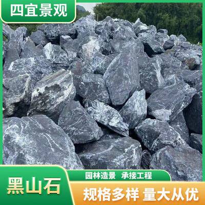 天黑小山石水031001园林造景石房地产区别墅置景石假山石然石吸石