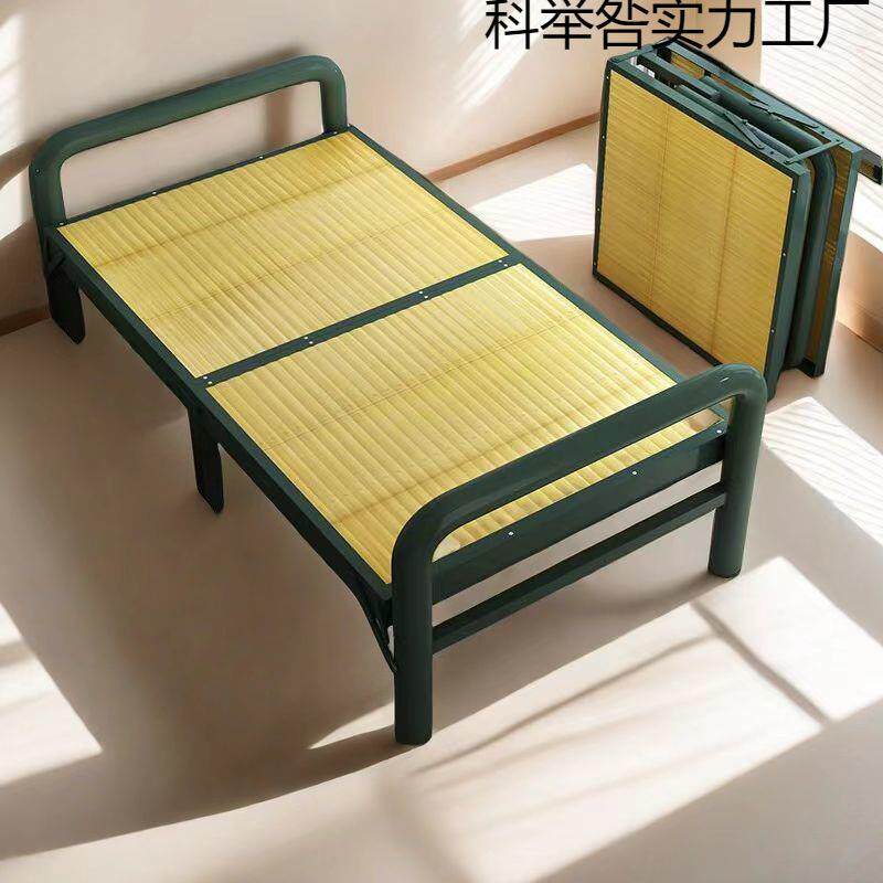 加固凉床竹子实木板式硬板床简易家用单人双人午休午睡竹床折叠床