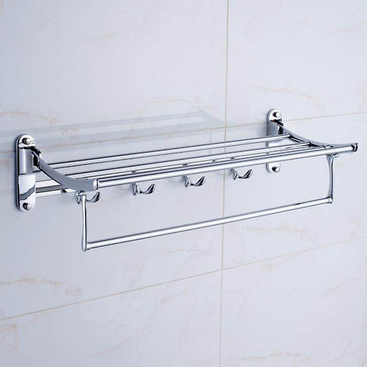 洗手间置物架洗漱台浴巾架收纳壁挂式墙上卫生间毛巾架浴室配件