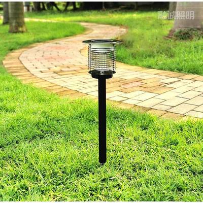 太阳能灭蚊灯户外花园灭虫器灯家用可充电太阳能捕虫器