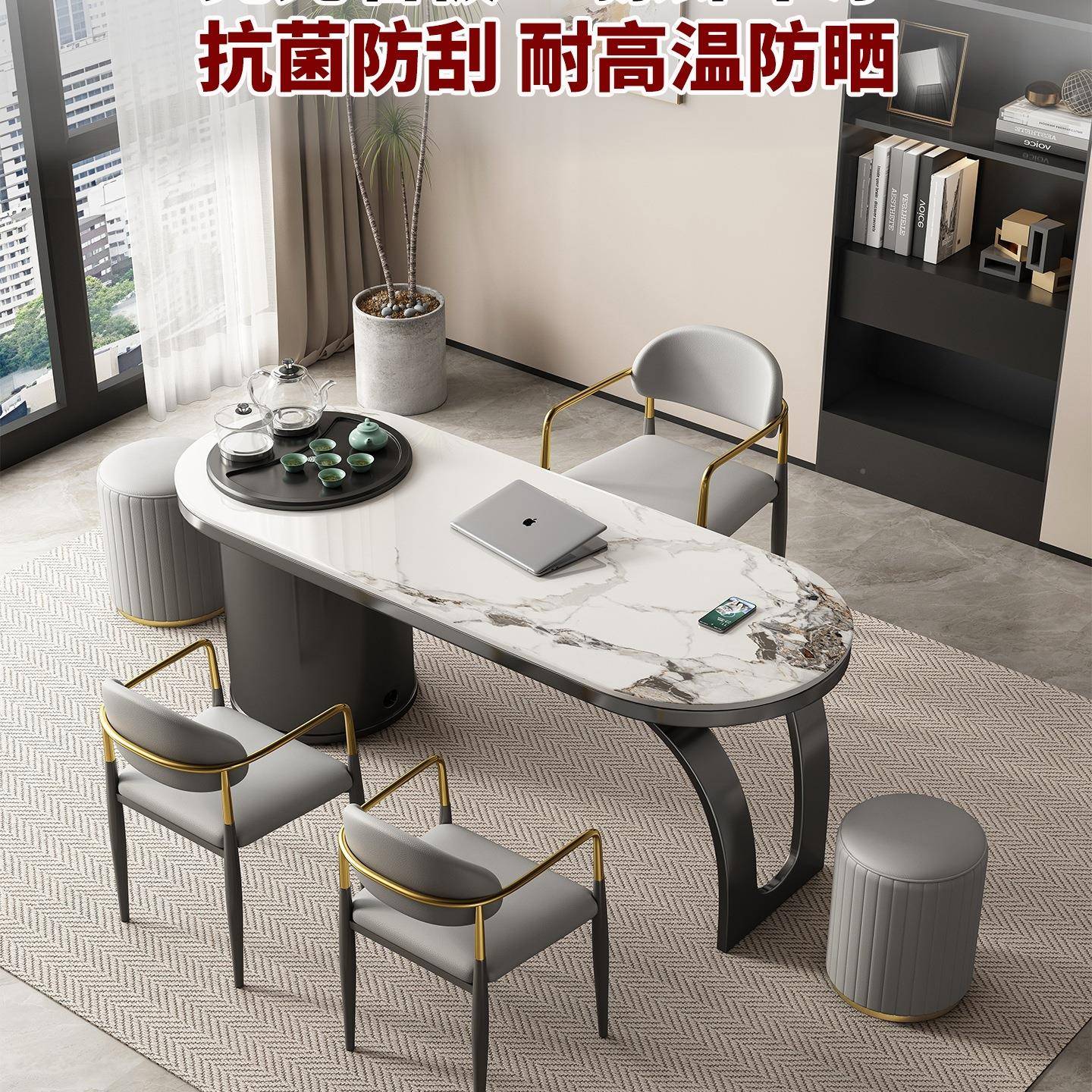 待室板阳台小型茶桌椅组合客厅家用茶具茶台一整套办岩公接泡CYE