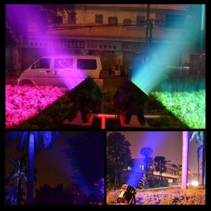 户外54颗3W防水帕灯LED面光灯舞台演出景区七彩全彩跳舞灯染色灯