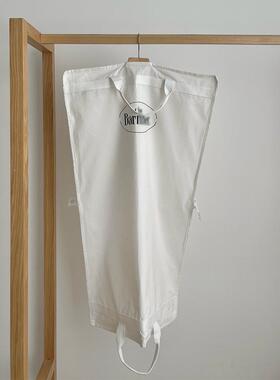 现奶八纯色棉质透衣气西服大衣家收纳73421防尘挂罩