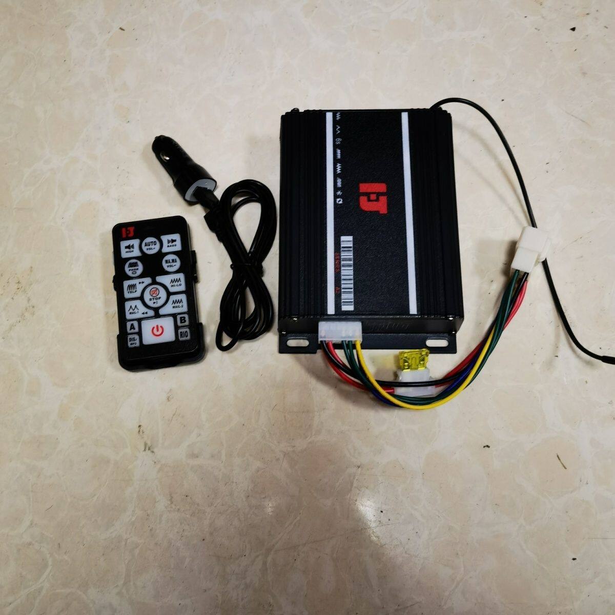 汽车无线警报器通用电压车载无线大功率扬声器消防工程车长排灯控
