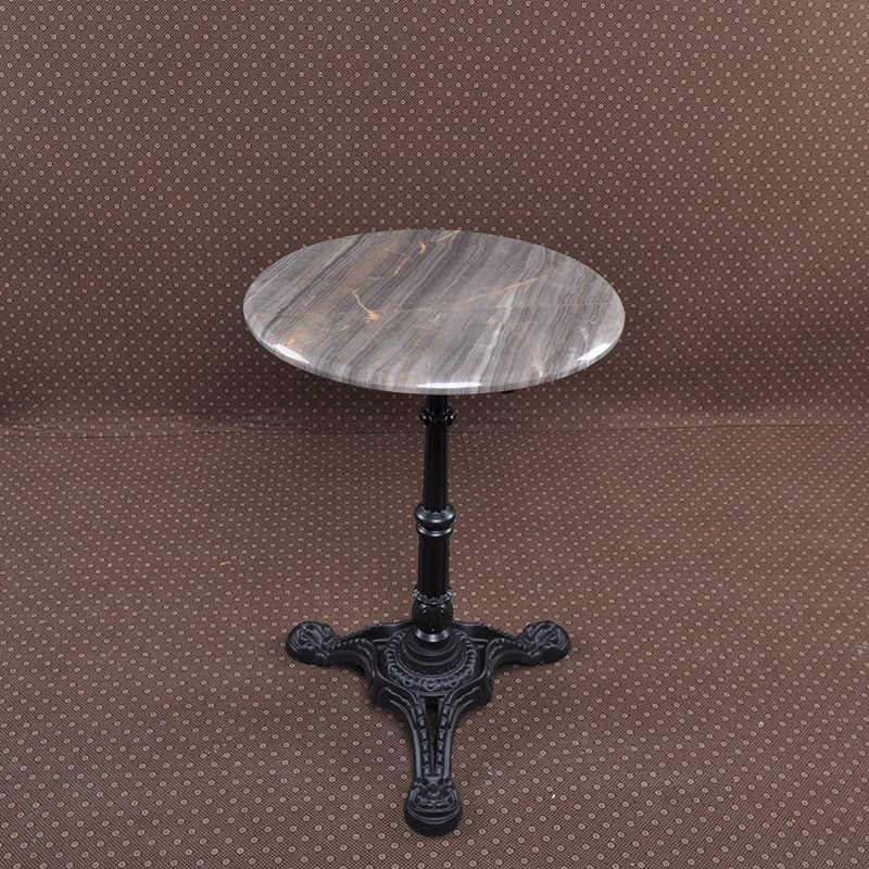 大理石小茶几黑色边几现代简约田园奢石沙发茶几床头客厅创意铁艺