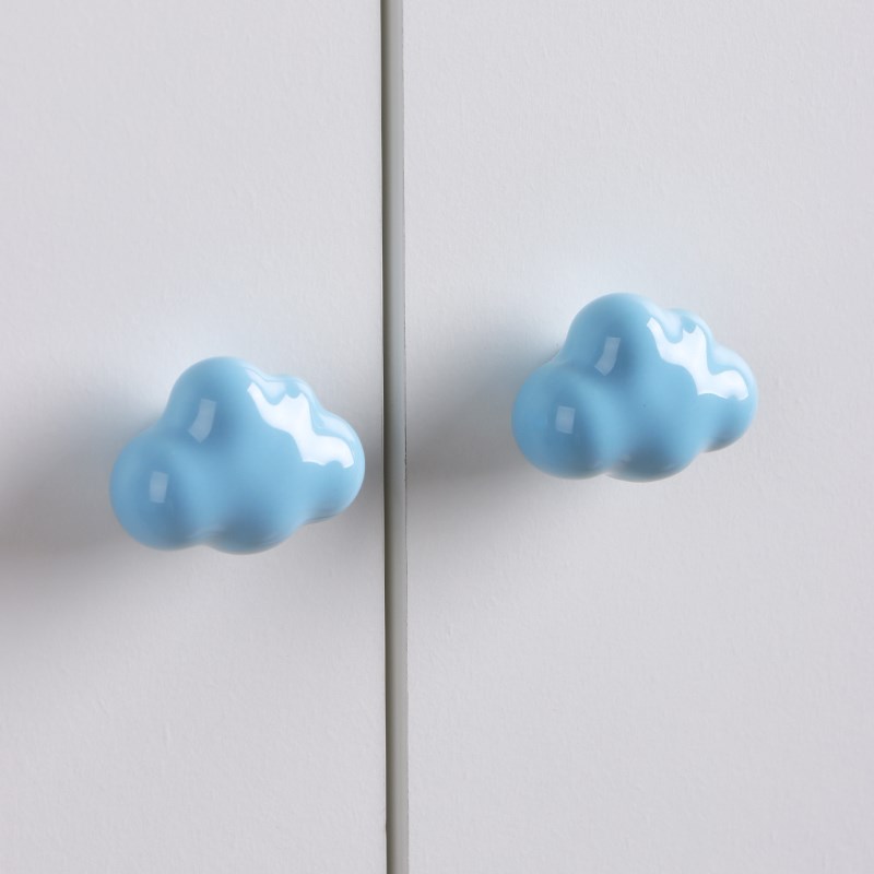 新款简约云朵儿童房衣柜拉手现代高档柜子柜门抽屉五斗柜把手大全